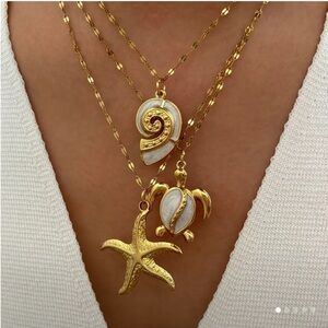 Nautical Layering Necklaces.   NWOT